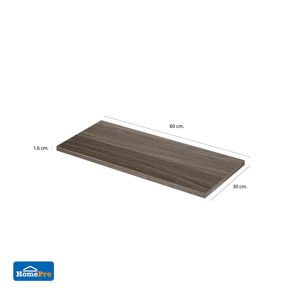 แผ่นชั้นไม้เมลามีน STACKO 60X30X1.6 ซม. สีวิชโอ๊ค