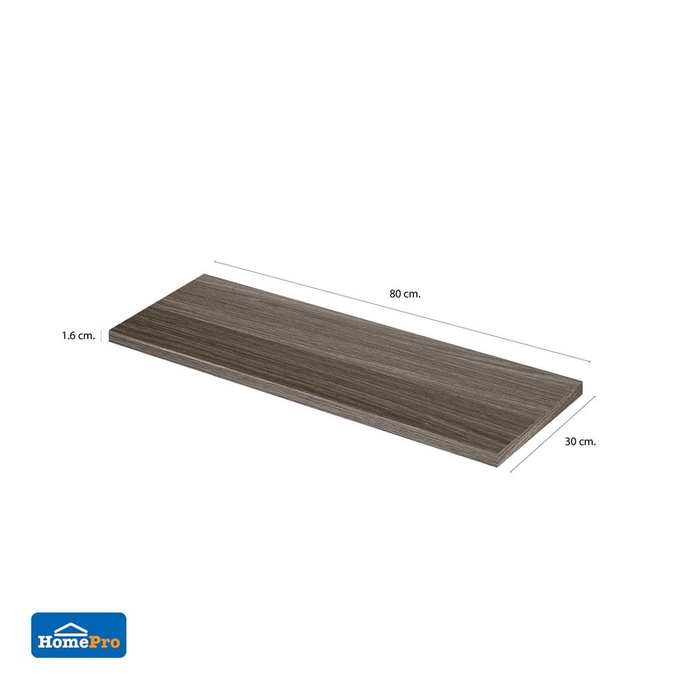 แผ่นชั้นไม้เมลามีน STACKO 80X30X1.6 ซม. สีวิชโอ๊ค