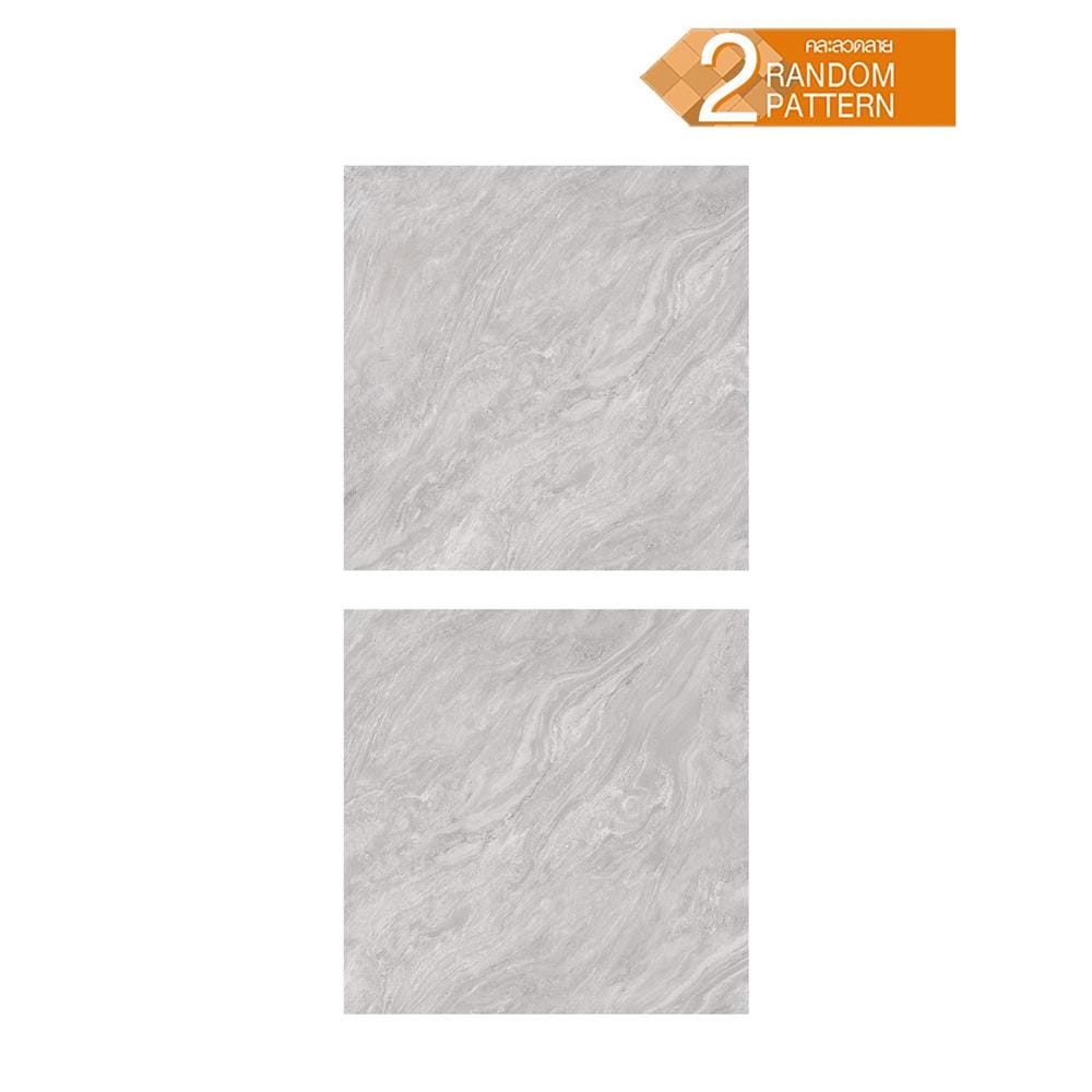 กระเบื้องพื้น 60x60 ซม. TARA เบอร์นาร์ด เทา PM 1.44 ตร.ม.