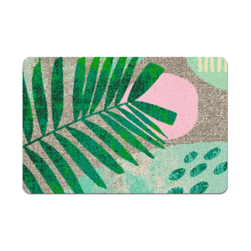 พรมเช็ดเท้าดักฝุ่น PRAW TROPICAL CHAMAEDOREA 50X75 ซม. สีเขียว