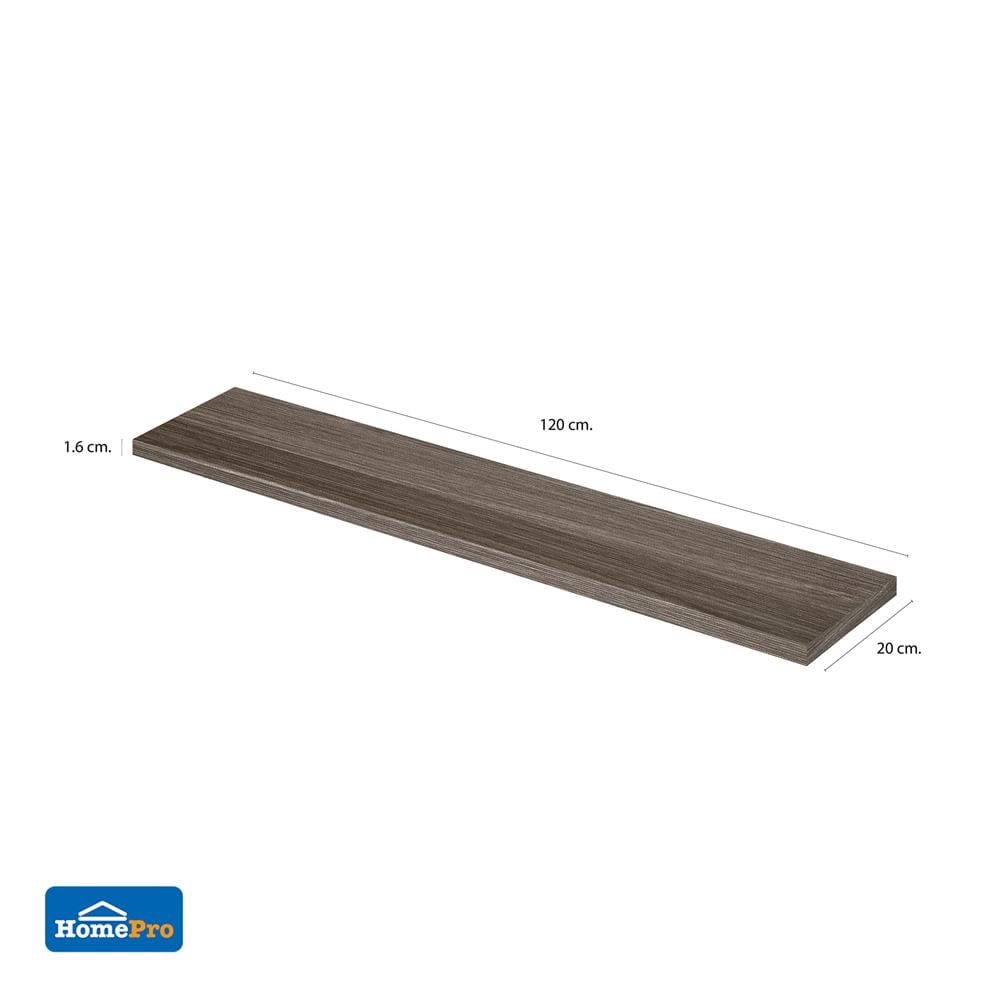 แผ่นชั้นไม้เมลามีน STACKO 120X20X1.6 ซม. สีวิชโอ๊ค