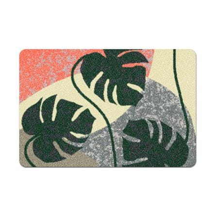 พรมเช็ดเท้าดักฝุ่น PRAW TROPICAL 50X75 ซม. สีเบจ_0