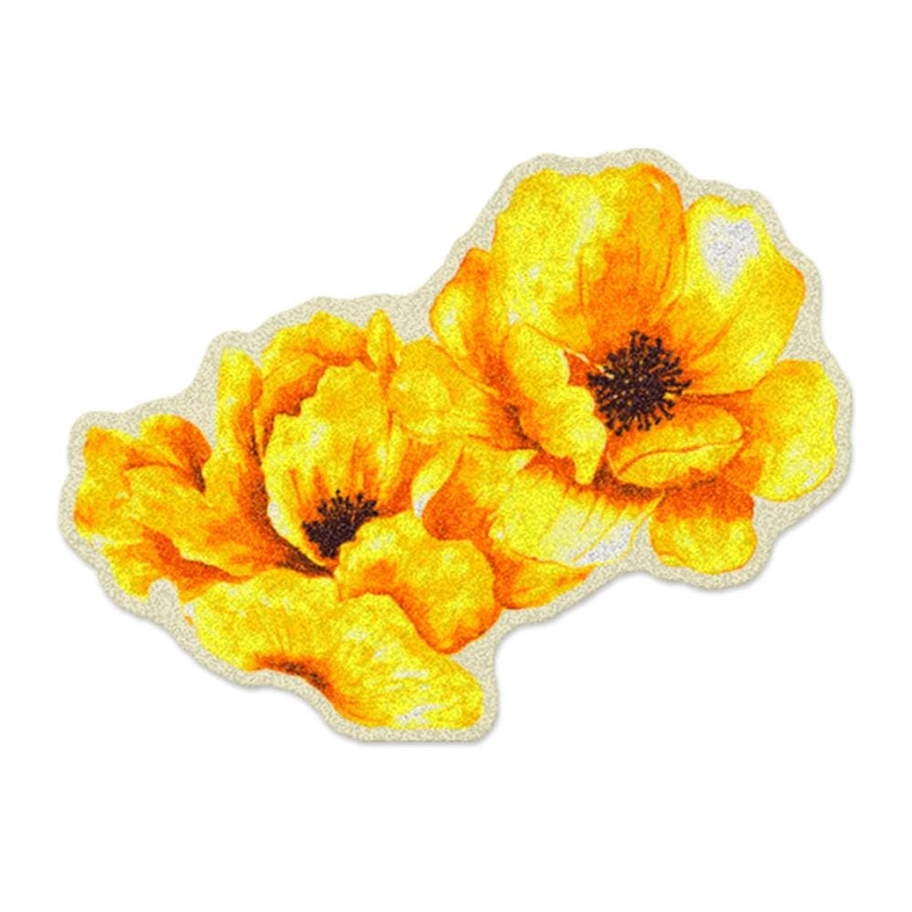 พรมเช็ดเท้าดักฝุ่น PRAW YELLOW BLOSSOM 75X100 ซม. สีเหลือง