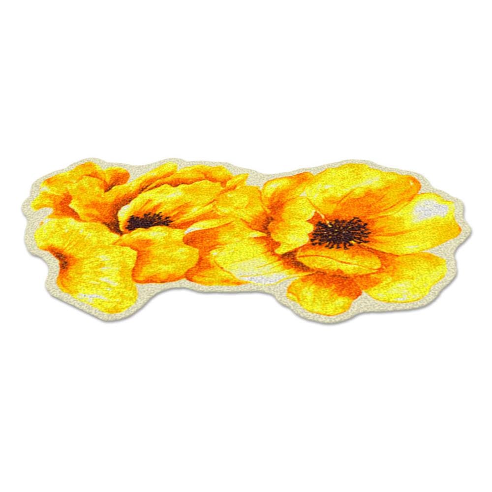พรมเช็ดเท้าดักฝุ่น PRAW YELLOW BLOSSOM 75X100 ซม. สีเหลือง