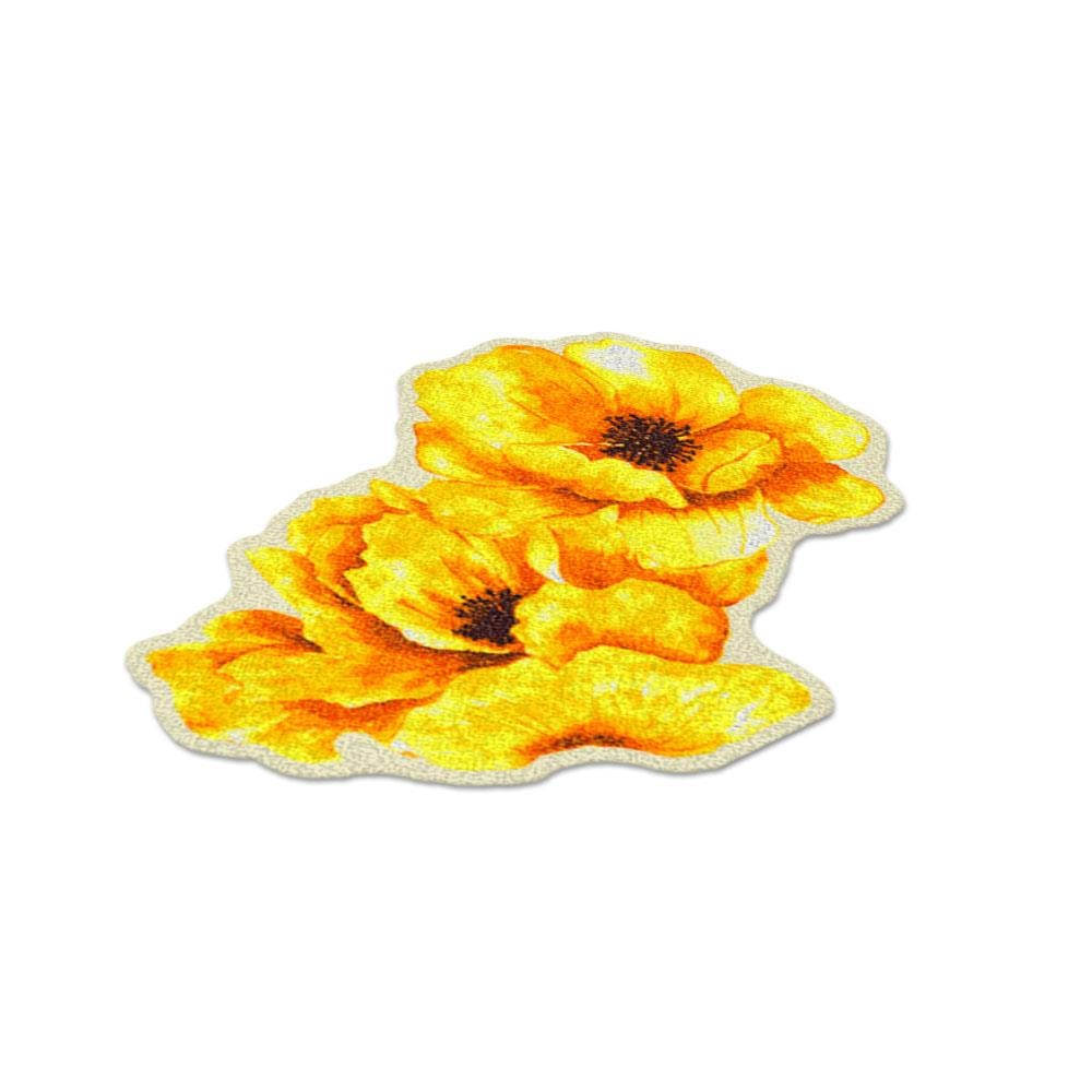 พรมเช็ดเท้าดักฝุ่น PRAW YELLOW BLOSSOM 75X100 ซม. สีเหลือง