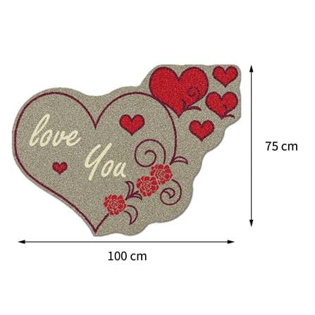 พรมเช็ดเท้าดักฝุ่น PRAW FOLK HEART-SH1 75X100 ซม. สีน้ำตาล_6
