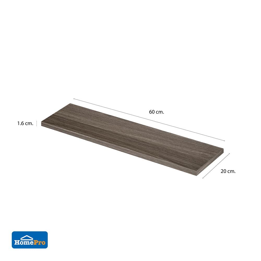 แผ่นชั้นไม้เมลามีน STACKO 60X20X1.6 ซม. สีวิชโอ๊ค
