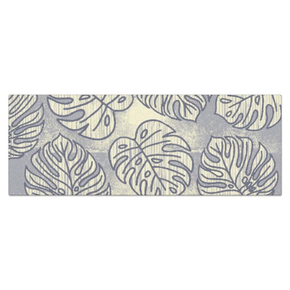 พรมเช็ดเท้าดักฝุ่น PRAW TROPICAL 70X190 ซม. สีเทา