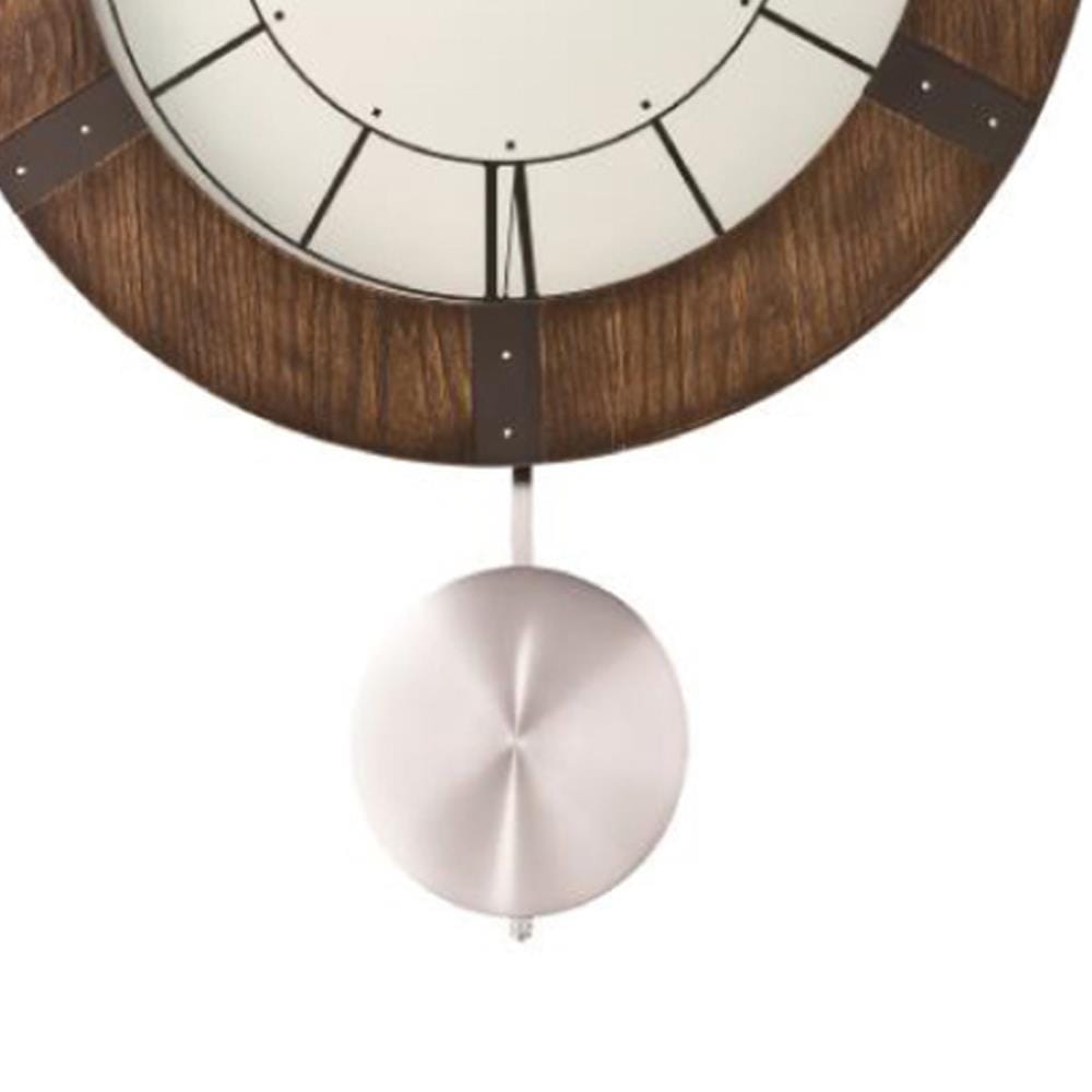 นาฬิกาแขวน SEIKO CLOCKS QXC241B 21.6X15.5 นิ้ว สีน้ำตาล