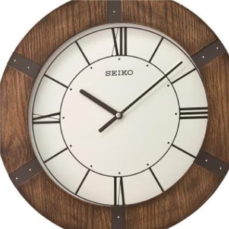 นาฬิกาแขวน SEIKO CLOCKS QXC241B 21.6X15.5 นิ้ว สีน้ำตาล_1