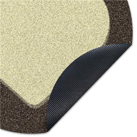 พรมเช็ดเท้าดักฝุ่น PRAW ROUND HEART BEIGE 75X75 ซม. สีเบจ_4