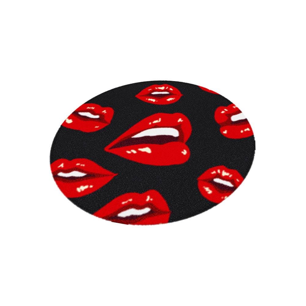 พรมเช็ดเท้าดักฝุ่น PRAW ROUND MAT 75X75 ซม. สีแดง