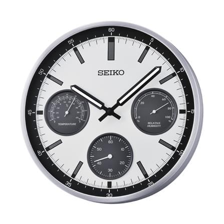 นาฬิกาแขวน SEIKO CLOCKS QXA823S 12.9 นิ้ว สีเงิน_0