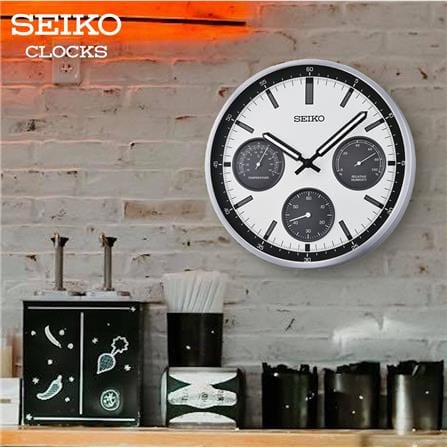 นาฬิกาแขวน SEIKO CLOCKS QXA823S 12.9 นิ้ว สีเงิน_4
