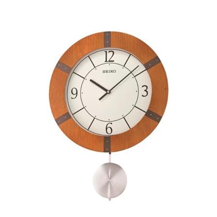 นาฬิกาแขวน SEIKO CLOCKS QXC241A 21.6X15.5 นิ้ว สีน้ำตาล_0