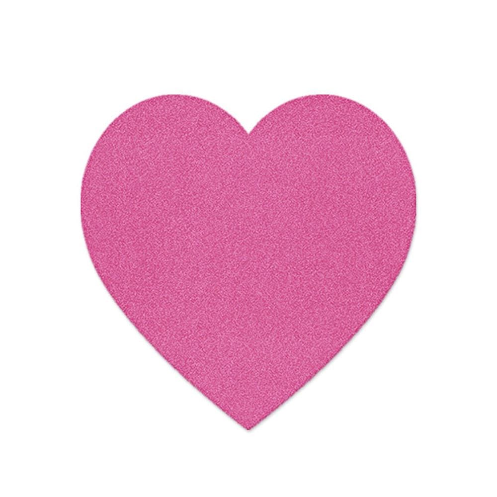 พรมเช็ดเท้าดักฝุ่น PRAW HEART-SH ROSE PINK 75X75 ซม. สีชมพู