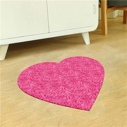 พรมเช็ดเท้าดักฝุ่น PRAW HEART-SH ROSE PINK 75X75 ซม. สีชมพู_5