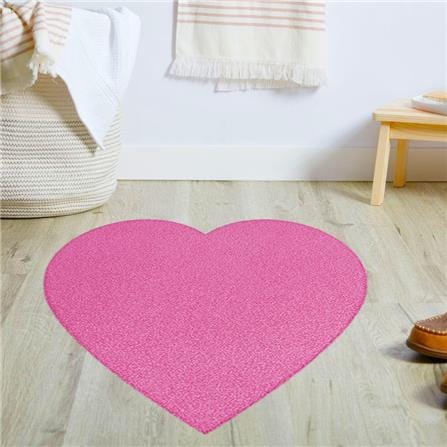 พรมเช็ดเท้าดักฝุ่น PRAW HEART-SH ROSE PINK 75X75 ซม. สีชมพู_7