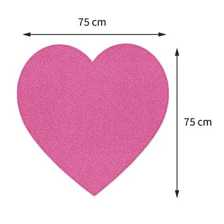 พรมเช็ดเท้าดักฝุ่น PRAW HEART-SH ROSE PINK 75X75 ซม. สีชมพู_8