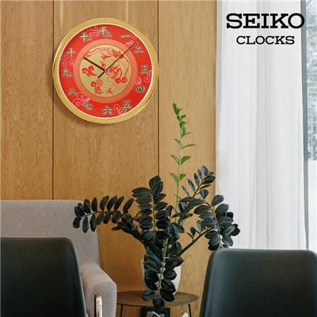นาฬิกาแขวน SEIKO CLOCKS QXA940F 15.7 นิ้ว สีทอง_2