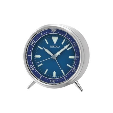 นาฬิกาตั้งโต๊ะ SEIKO CLOCKS QXE065L 4.3X3.9 นิ้ว สีเงิน_0