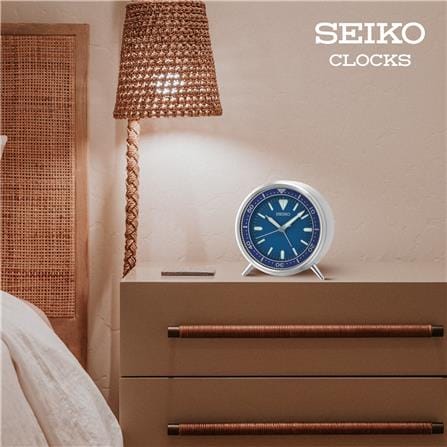 นาฬิกาตั้งโต๊ะ SEIKO CLOCKS QXE065L 4.3X3.9 นิ้ว สีเงิน_2