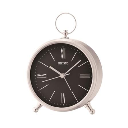 นาฬิกาตั้งโต๊ะ SEIKO CLOCKS QXE063A 4.6X3.9 นิ้ว สีเงิน_0