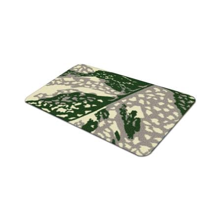 พรมเช็ดเท้าดักฝุ่น PRAW TROPICAL MONSTERA A 50X75 ซม. สีเขียว_3