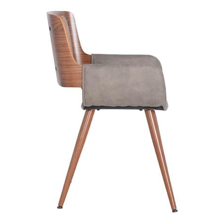 เก้าอี้ห้องอาหาร FURINTREND IVY 5-GREY PU สีเทา_2