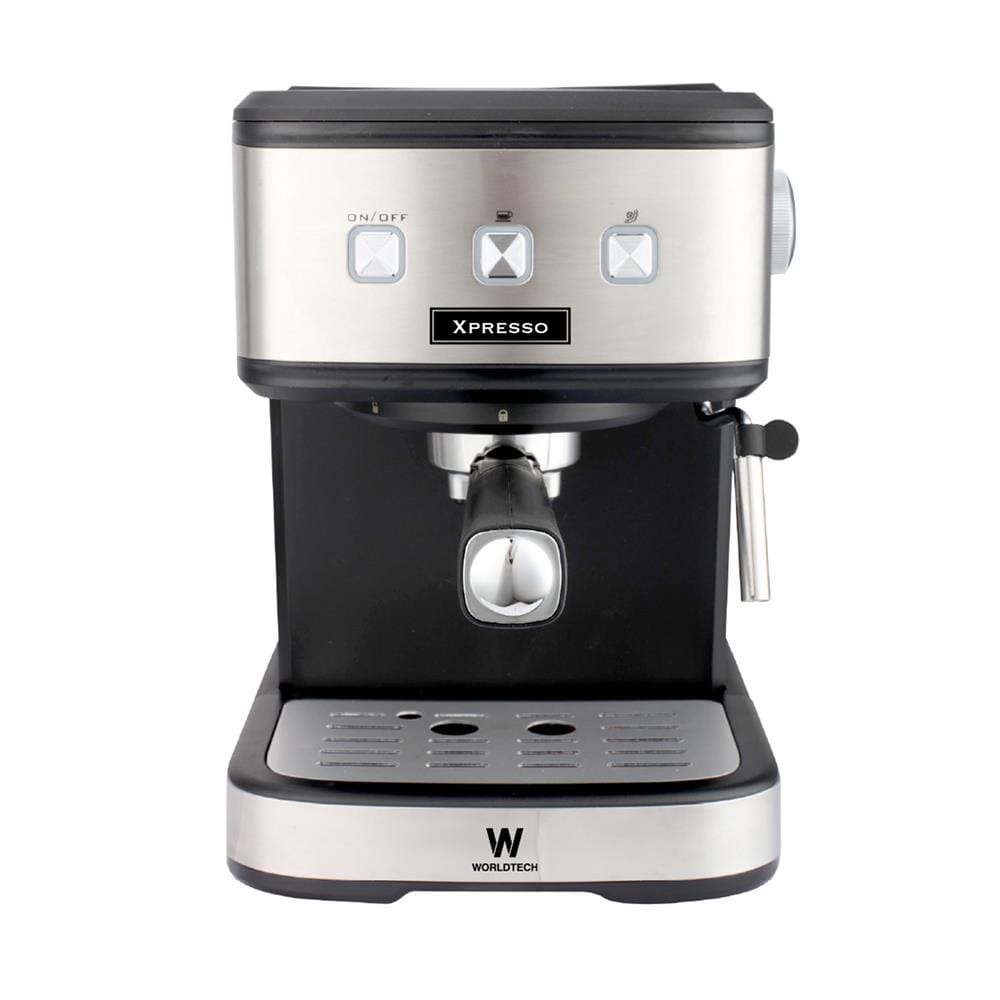 เครื่องชงกาแฟเอสเพรสโซ่ WORLDTECH WT-CM15 สีเงิน/ดำ
