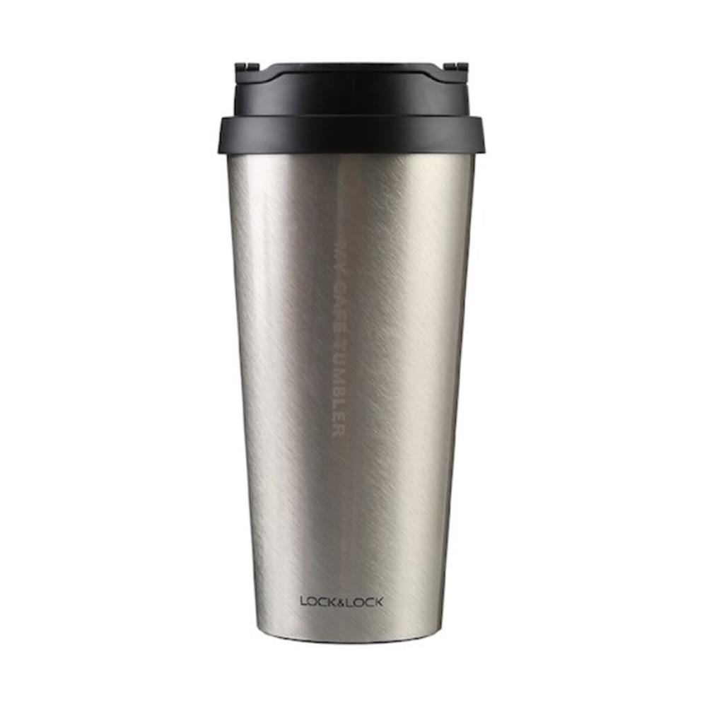 แก้วสุญญากาศ LOCKNLOCK CLIP TUMBLER 540 มล. สีเงิน