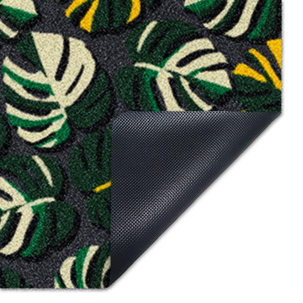 พรมเช็ดเท้าดักฝุ่น PRAW TROPICAL MONSTERA B 50X75 ซม. สีเขียว