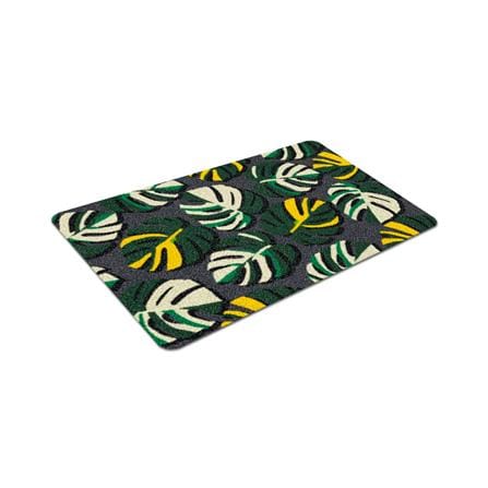 พรมเช็ดเท้าดักฝุ่น PRAW TROPICAL MONSTERA B 50X75 ซม. สีเขียว_2