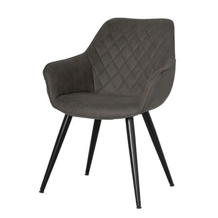เก้าอี้ห้องอาหาร FURINTREND IVY 4-DARK GREY PU สีเทา_0