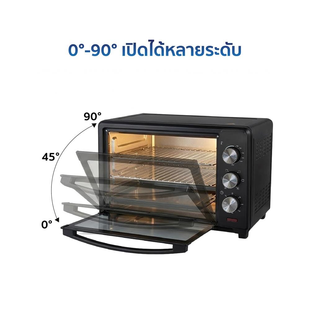 เตาอบเล็กแมนนวล WORLDTECH WT-OV30L สีดำ