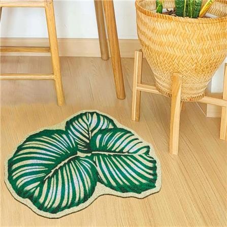 พรมเช็ดเท้าดักฝุ่น PRAW KLA BAITONG SH2 75X95 ซม. สีเขียว_4