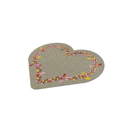 พรมเช็ดเท้าดักฝุ่น PRAW FOLK HEART-SH2 75X87 ซม. สีน้ำตาล_2