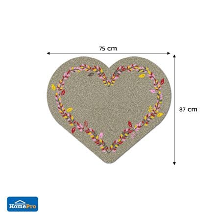 พรมเช็ดเท้าดักฝุ่น PRAW FOLK HEART-SH2 75X87 ซม. สีน้ำตาล_7