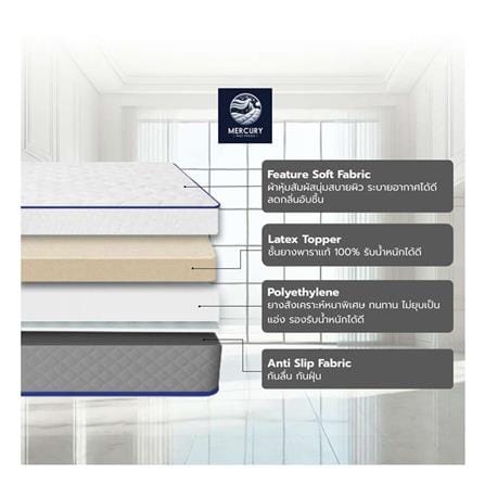 ที่นอนยางพาราอัด 6 ฟุต MERCURY MATTRESS รุ่น CAIRO_3