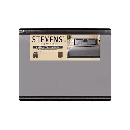 ชุดผ้าปูที่นอน 6 ฟุต 6 ชิ้น STEVENS COTTON FRESH SATEEN MD25GR_4
