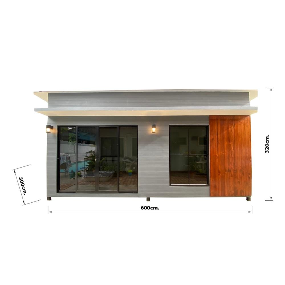 บ้านน็อคดาวน์ แบบ 1 โมเดิร์น T.C. GRANDHOME 6x3x3.2 ม.