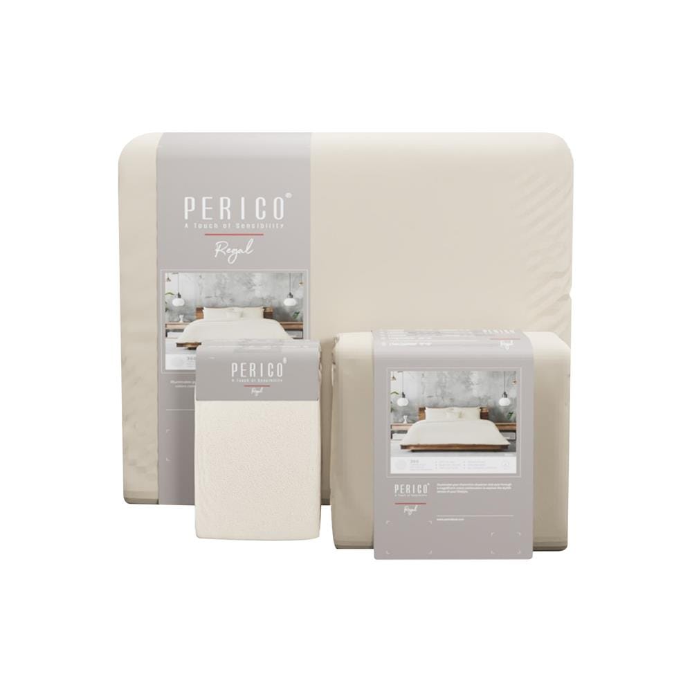 ชุดผ้าปูที่นอน 5 ฟุต 6 ชิ้น PERICO REGAL SOLID RS091