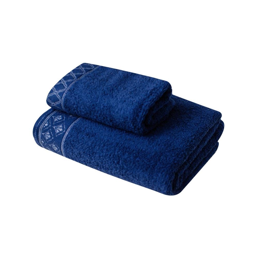 ผ้าขนหนู GIFT SET FROLINA CHARISMA EXQUISITE สี NAVY แพ็ก 2 ชิ้น