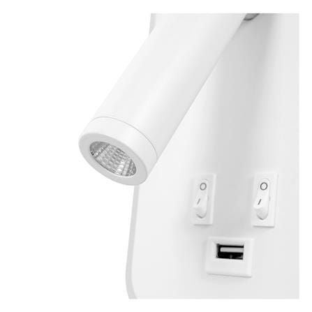 ไฟกิ่งภายใน LED CARINI MD3598 10 วัตต์ DAYLIGHT/COOL WHITE/WARM WHITE สีขาว 1 หัว_2