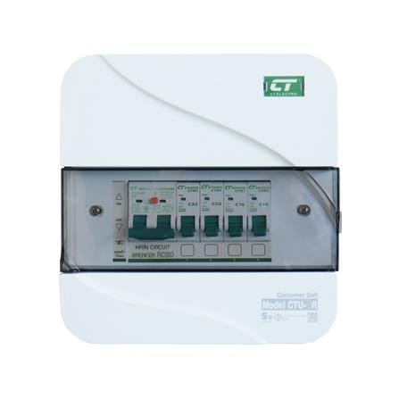 ชุดตู้คอนซูมเมอร์ยูนิต CTU-4 ช่อง เมนกันดูด RCBO 63 แอมป์ CT ELECTRIC_0