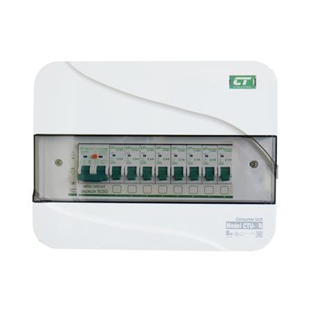 ชุดตู้คอนซูมเมอร์ยูนิต CTU-8 ช่อง เมนกันดูด RCBO 63 แอมป์ CT ELECTRIC_0