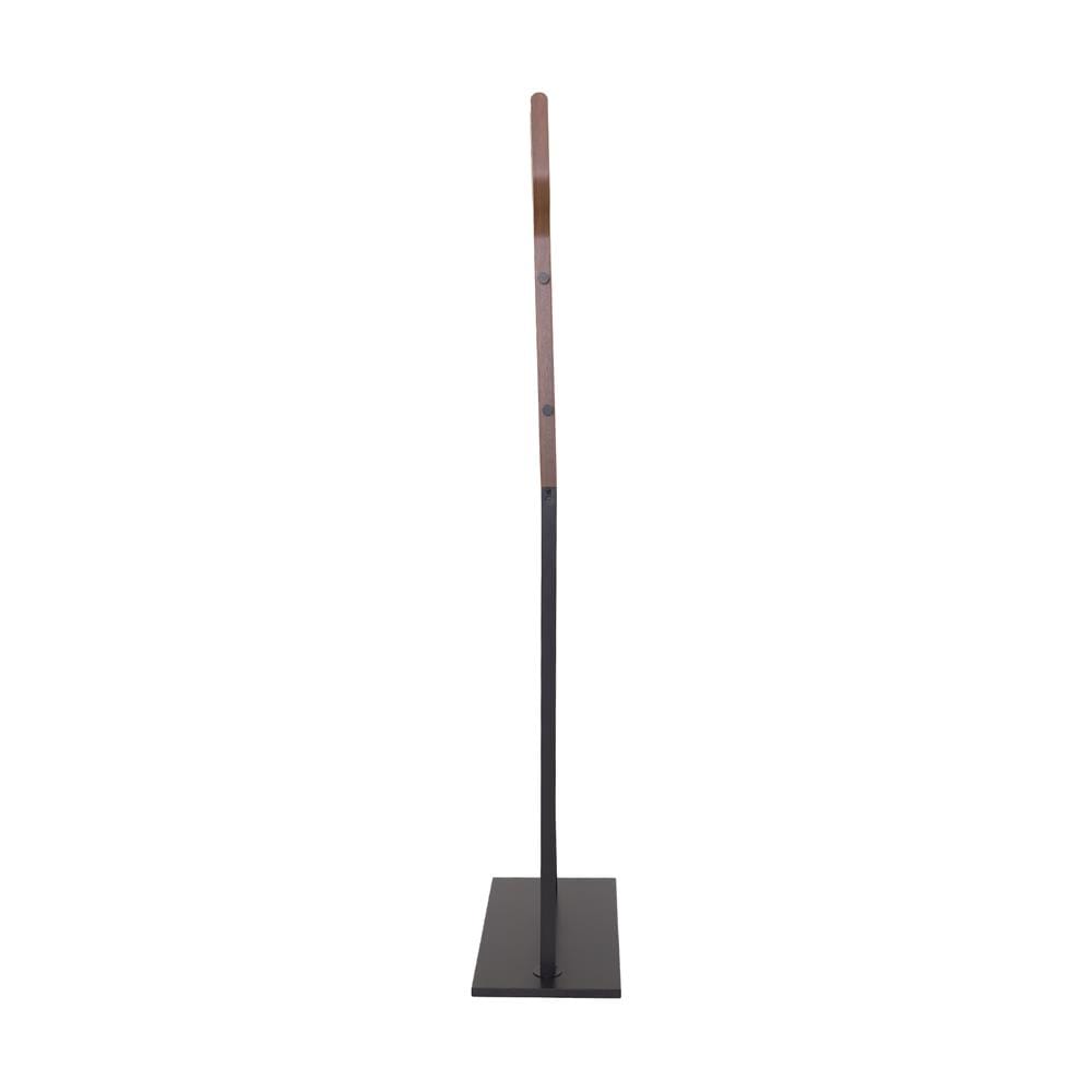 ราวแขวนผ้าพร้อมที่แขวนอเนกประสงค์ PLIM WALNUT 60ซม. สีดำ/วอลนัท