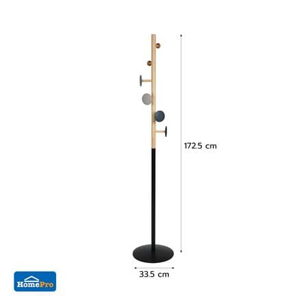 ที่แขวนอเนกประสงค์ PLIM DOT 172.5 ซม. สีดำ_5