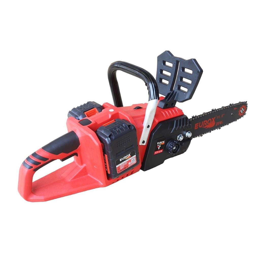 เลื่อยโซ่ไร้สาย (พร้อมแบตเตอรี่) EUROX TWIN T 11.5 นิ้ว 21 โวลต์