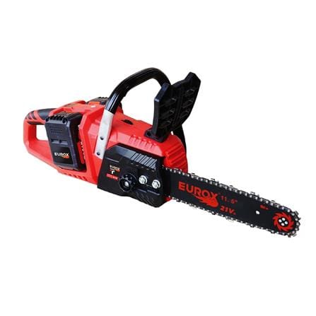 เลื่อยโซ่ไร้สาย (พร้อมแบตเตอรี่) EUROX TWIN T 11.5 นิ้ว 21 โวลต์_0